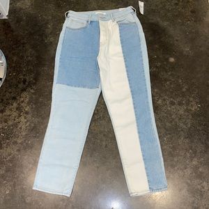 Blue color block PacSun jeans